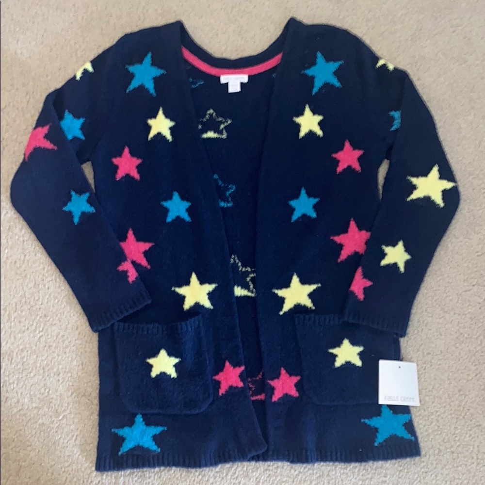 Falls Creek Star ⭐️ Patterned Pocket Cardigan Sweater